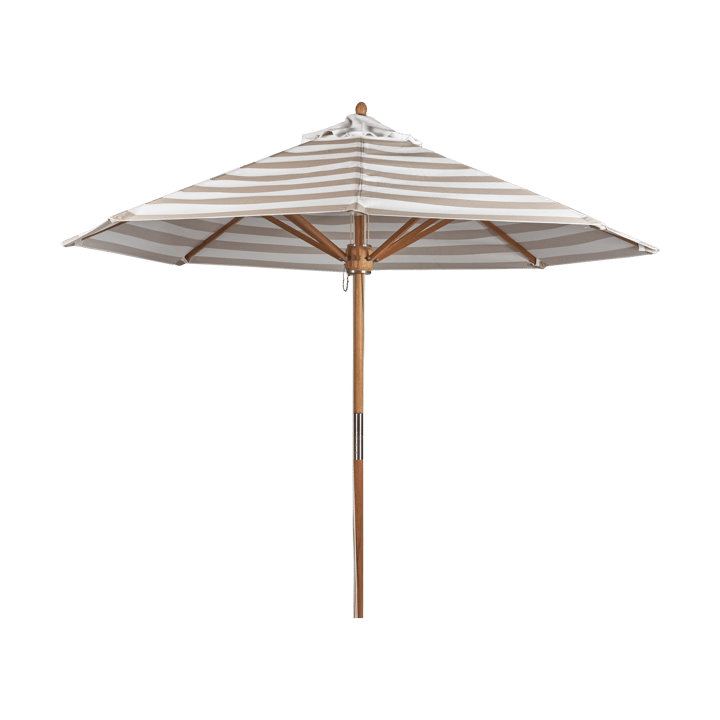 Hisshult parasol Ø270 cm - Beige stripe-teak - 1898