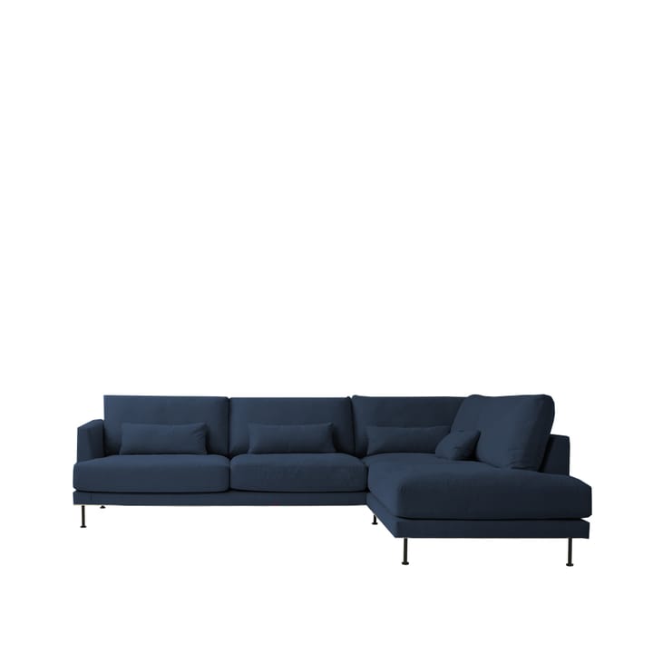 Bredhult modul sofa A1 - Fabric alaska 0166 navy. black metal leg - 1898