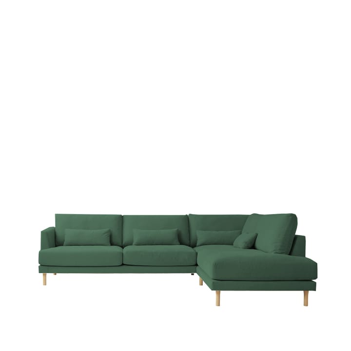 Bredhult modul sofa A1 - Fabric alaska 0192 moss. White oiled oak legs - 1898