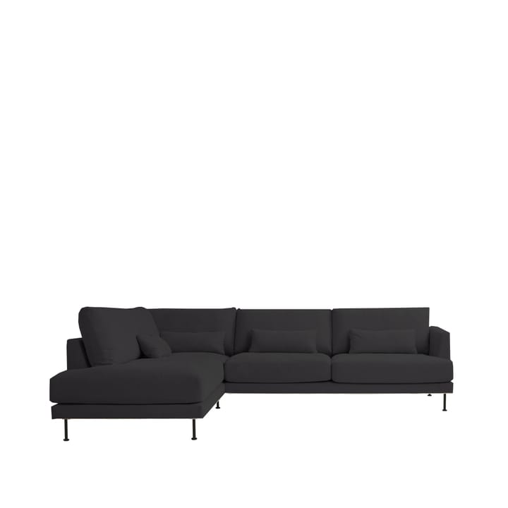 Bredhult modul sofa A2 - Fabric alaska 0191 anthracite. black steelleg - 1898