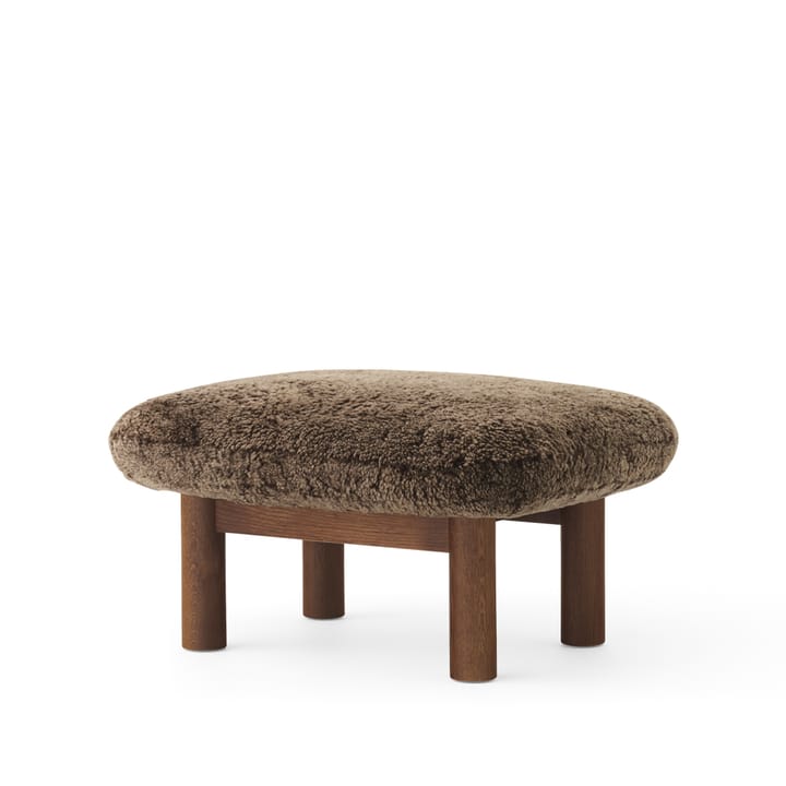 Brasilia footstool - Sheepskin root brown-dark oak - Audo Copenhagen