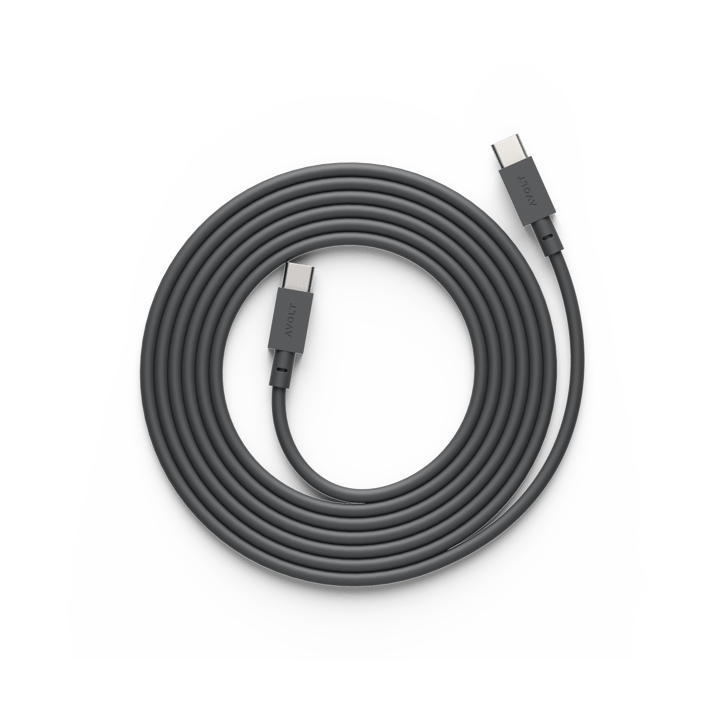 Cable 1 USB-C to USB-C charging cable 2 m - Stockholm black - Avolt
