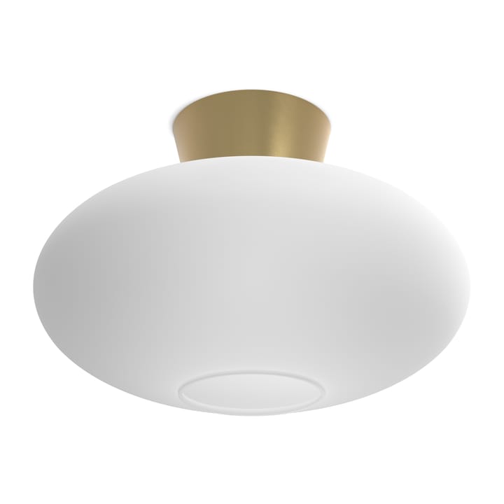 Bullo ceiling lamp XL opal glass Ø38 cm - brass - Belid