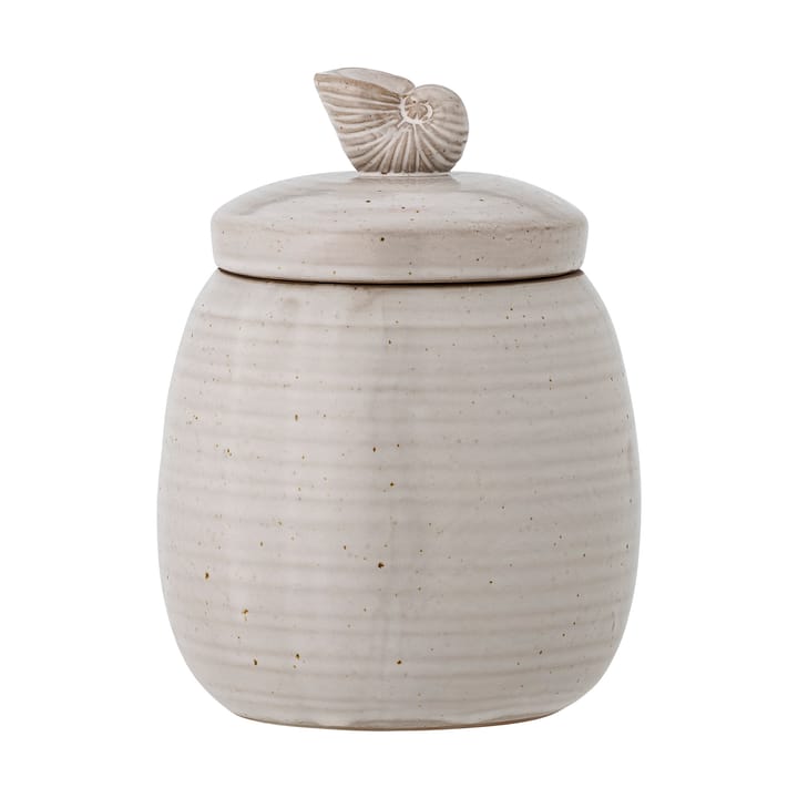 Mahlet jar with lid Ø11x14 cm - Natural stoneware - Bloomingville