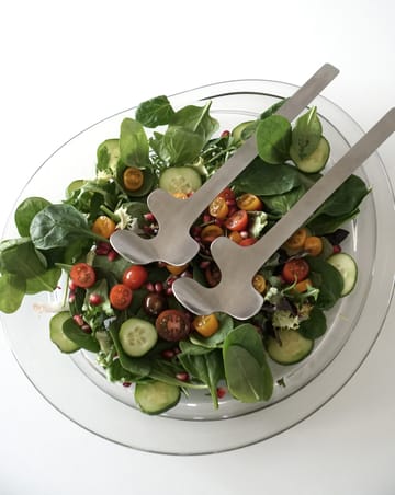 Leaf salad servers - Brushed Steel - Born In Sweden