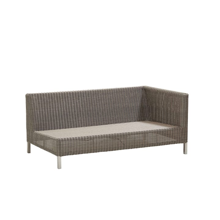 Connect modular sofa - 2-seater taupe, left - Cane-line