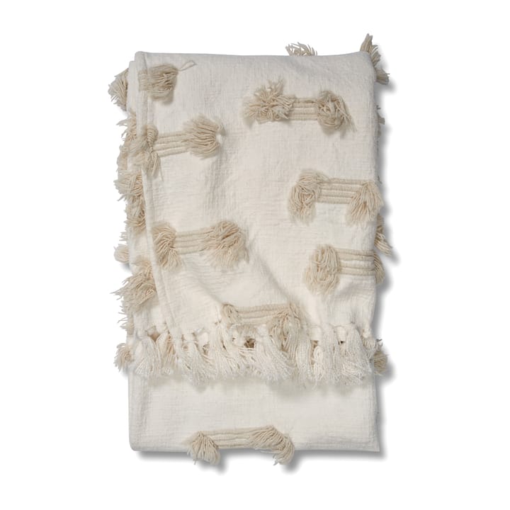 Rope cotton throw 130x170 cm - Birch - Classic Collection