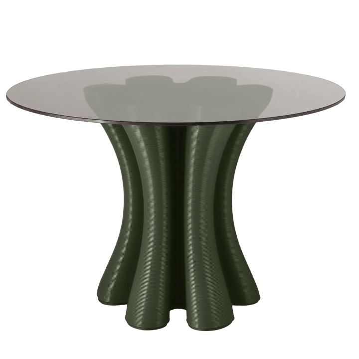 Anemone dining table Ø110 cm - Olive - Ekbacken Studios