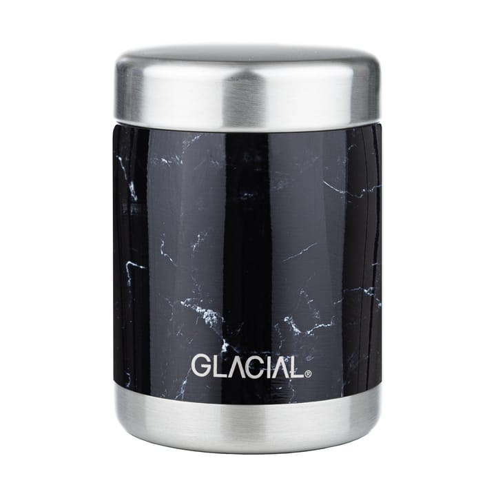 Glacial food thermos 350 ml - Black marble - Glacial