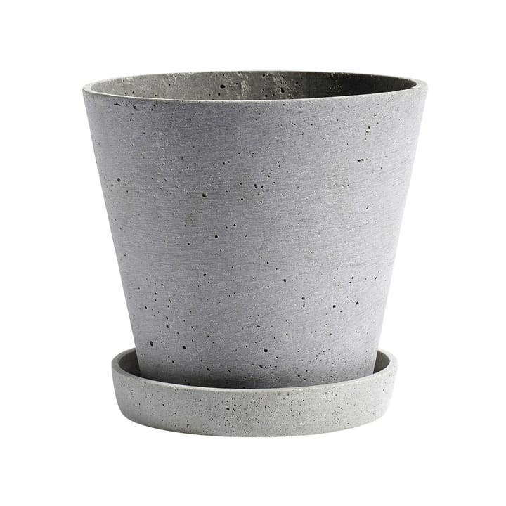 HAY Flowerpot with saucer XXXL Ø34 cm - Grey - HAY
