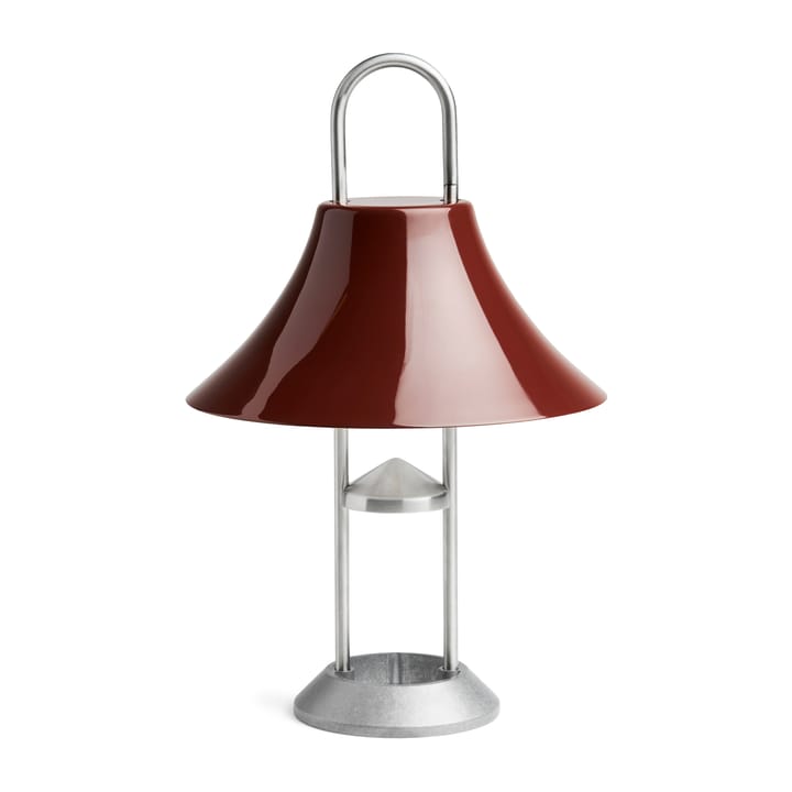 Mousqueton portable table lamp 30.5 cm - Iron red - HAY