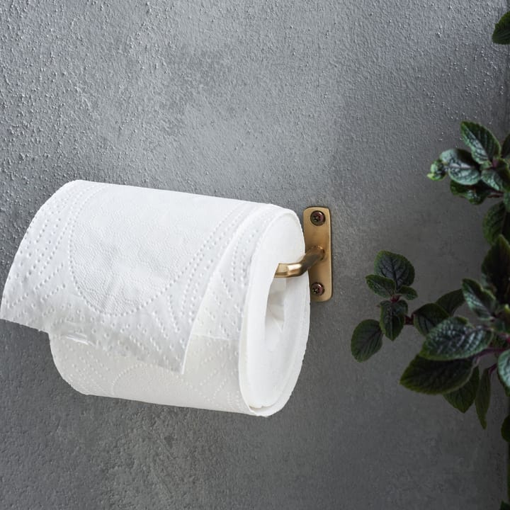 Welo toilet paper holder - Brushed brass - House Doctor