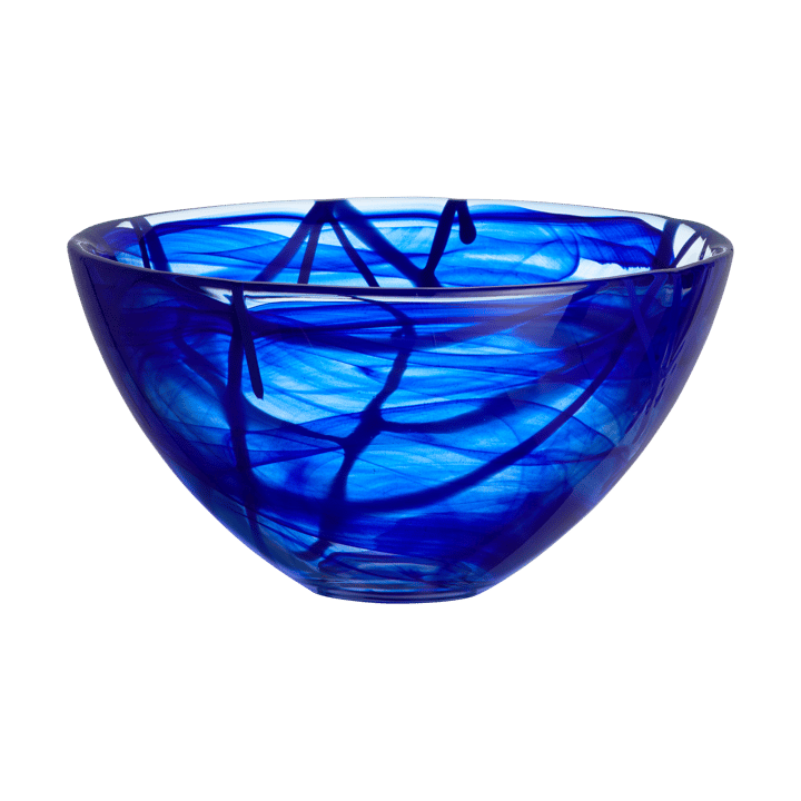 Contrast bowl 230 mm - Blue-blue - Kosta Boda
