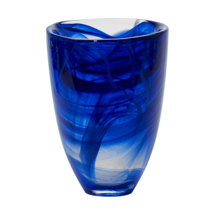 Contrast vase 200 mm - Blue-blue - Kosta Boda