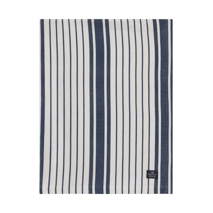 Striped Organic Cotton tablecloth 150x250 cm - Navy - Lexington
