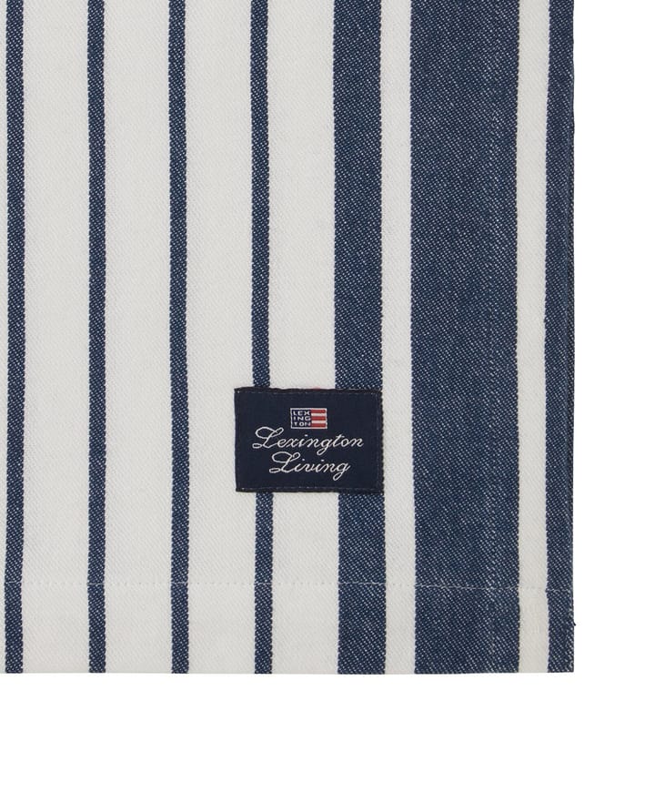 Striped Organic Cotton tablecloth 150x250 cm - Navy - Lexington