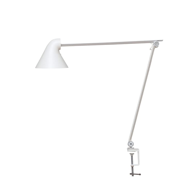 NJP desk lamp - White, clip, 2700k - Louis Poulsen