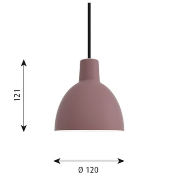 Toldbod 120 pendant lamp - Dark pink - Louis Poulsen