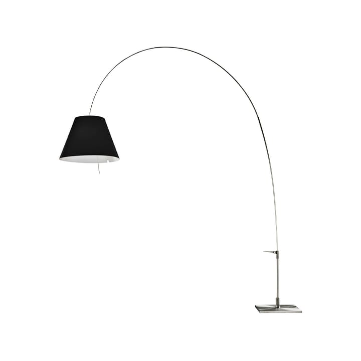 Lady Costanza D13E d floor lamp - Black shade, aluminium stand - Luceplan
