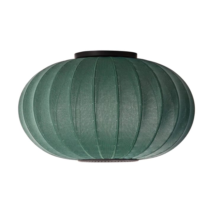 Knit-Wit 57 Oval wall and ceiling lamp - Tweed green - Made By Hand