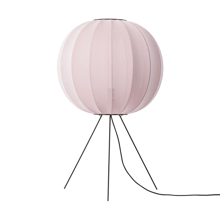 Knit-Wit 60 Round Medium floor lamp - Light pink - Made By Hand