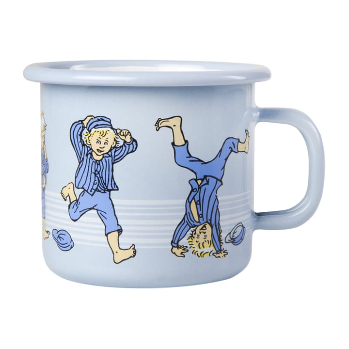 Emil in Lönneberga enamel mug 2.5 dl - Light blue - Muurla