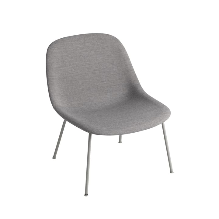 Fiber Lounge armchair with steel legs - Remix 133-Grey - Muuto