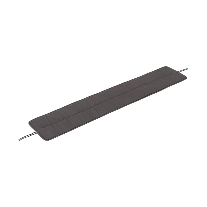 Linear steel bench pad 170x32.5 cm - Dark grey - Muuto