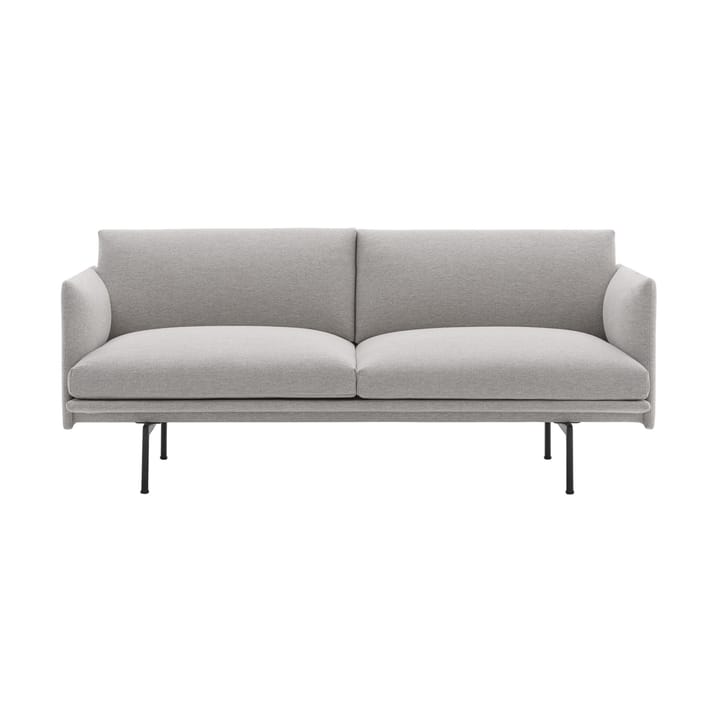 Outline sofa 2-seat - Clay 12-Black - Muuto