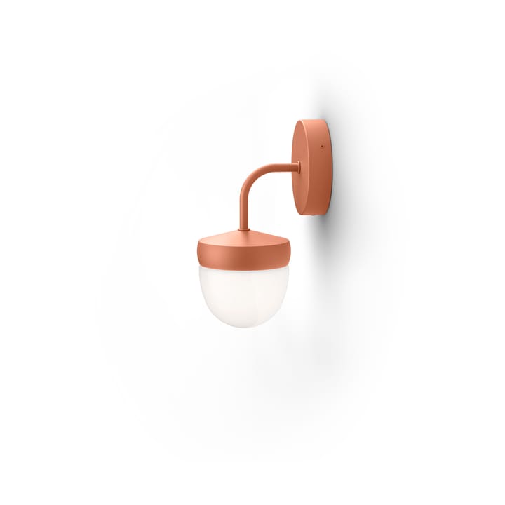 Pan wall lamp frosted 10 cm - Apricot - Noon