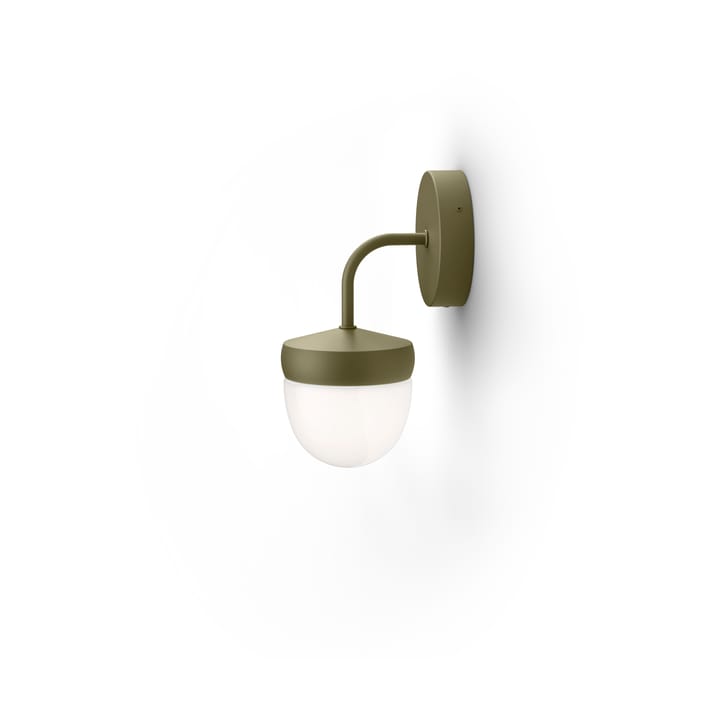 Pan wall lamp frosted 10 cm - Olive gray - Noon