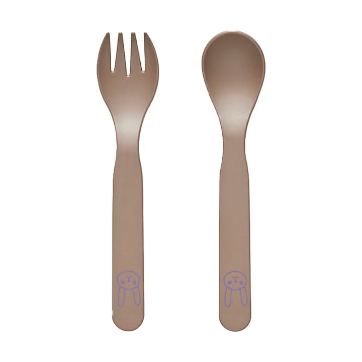 Pullo children's cutlery set - Taupe - OYOY