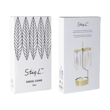 Stig L Salix rotary candle medium - Gold - Pluto Design
