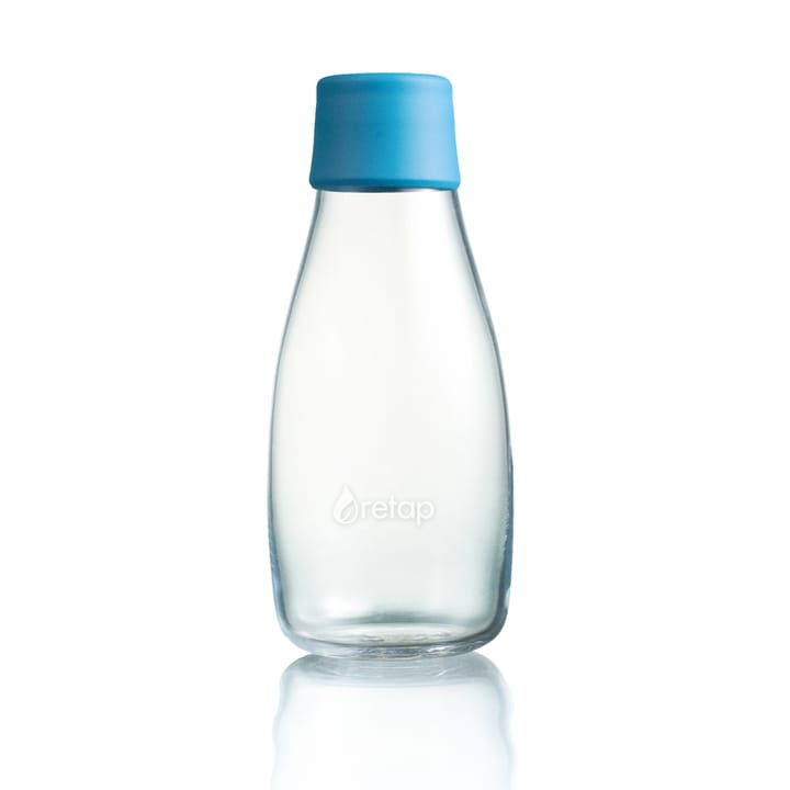 Retap glass bottle 0.3 l - light blue - Retap