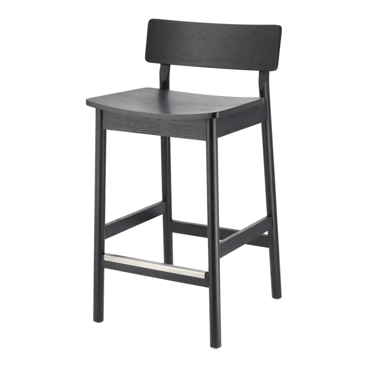 Horizon bar stool 87 cm - Black brushed oak - Scandi Living