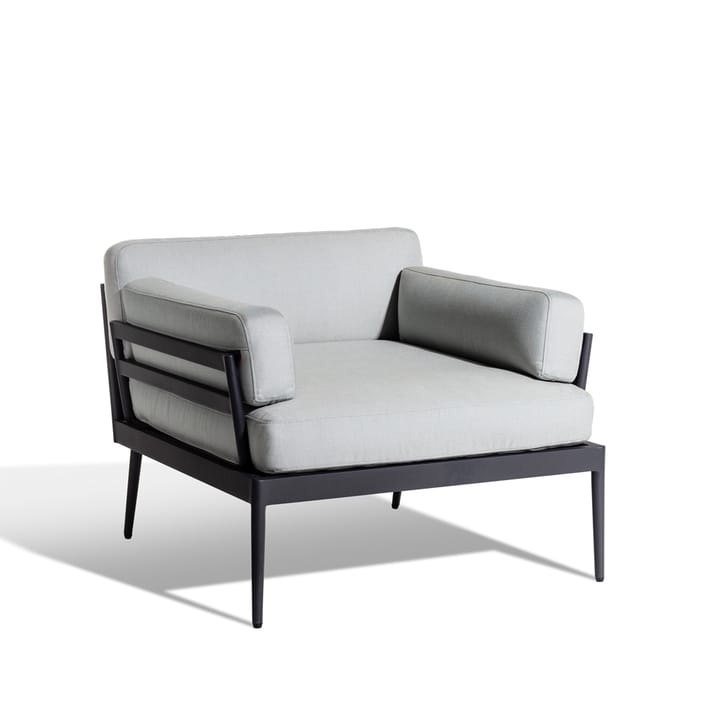 Anholt lounge chair - Sunbrella Natté Grey Storm-dark grey aluminium frame - Skargaarden