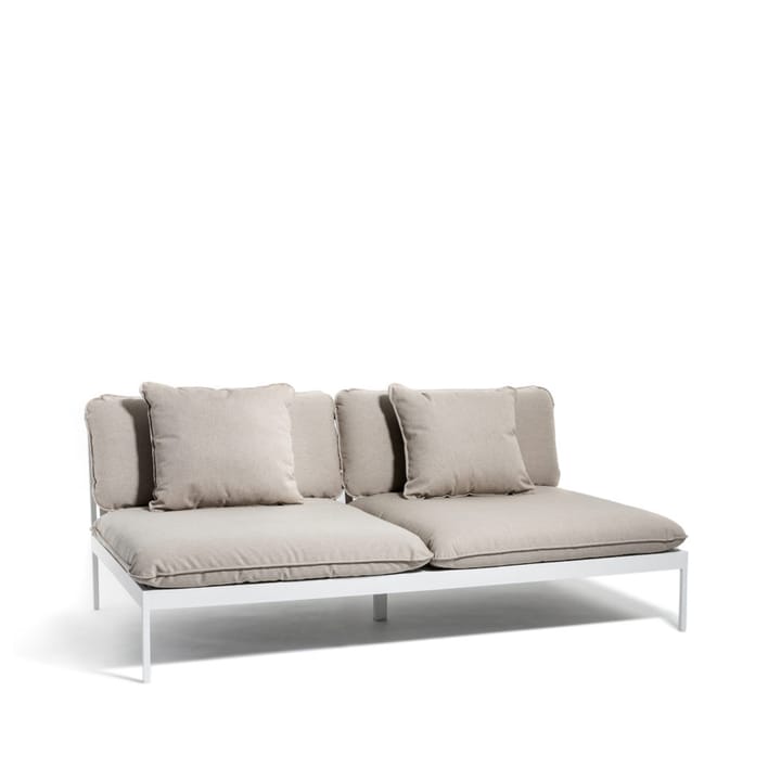 Bönan modular sofa - Sunbrella Ashe light grey, 2-seat, l. grey aluminium frame - Skargaarden