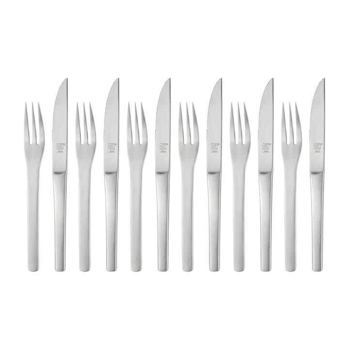 Zwilling Melbourne BBQ cutlery 12 pcs - matt stainless steel - Zwilling