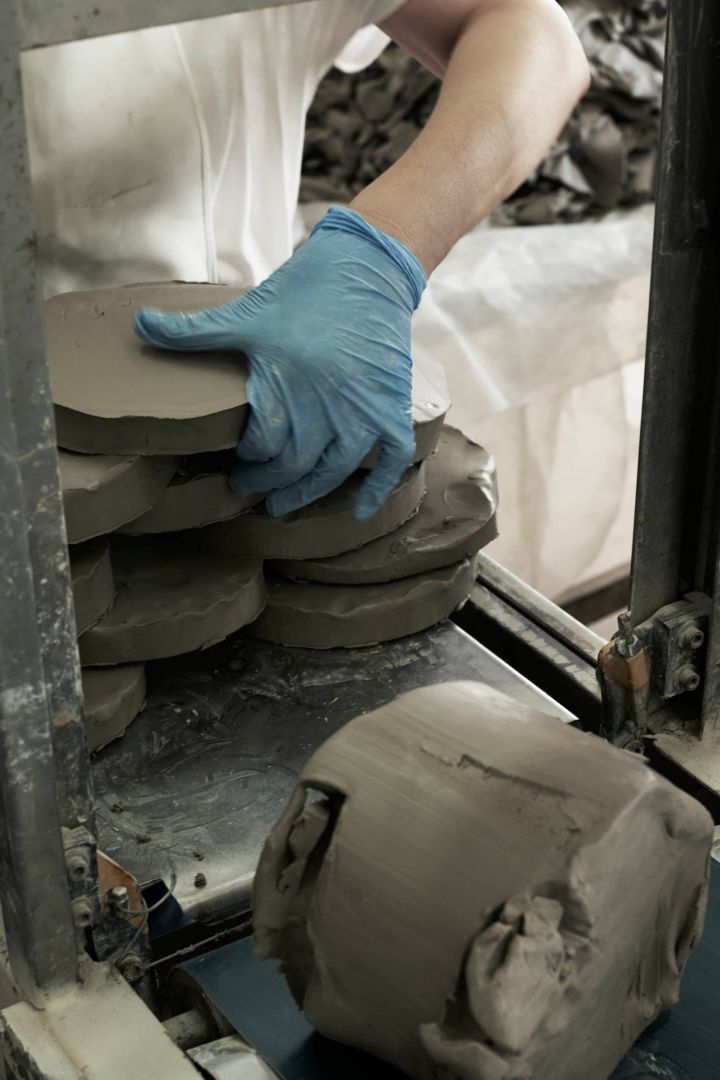 The clay in its original form, step one of the Mateus manufacturing process