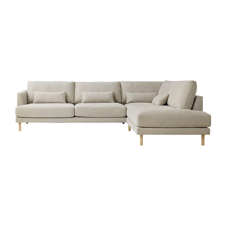 Bredhult modul sofa A1 White oiled Oak leg - Bern 0341 Beige - 1898