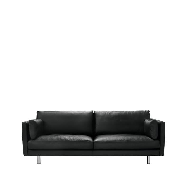 Haga 3 sits sofa - Sevilla leather black. metal leg - 1898