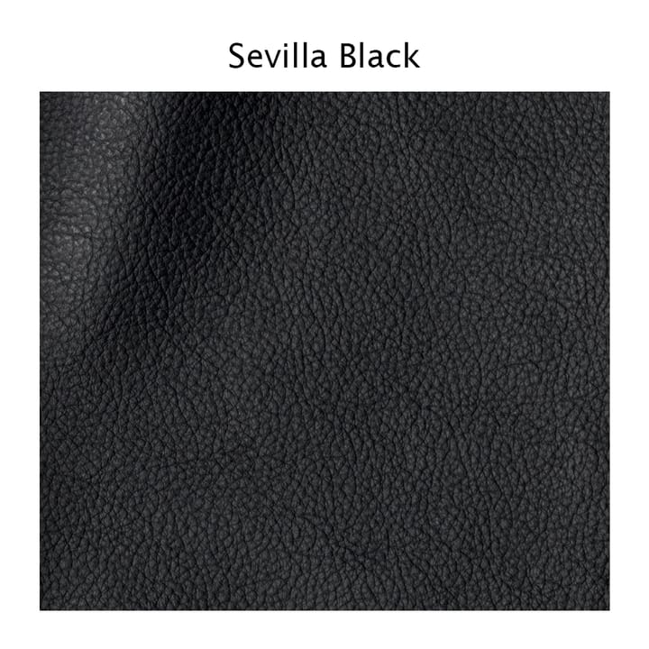 Haga 3 sits sofa - Sevilla leather black. metal leg - 1898