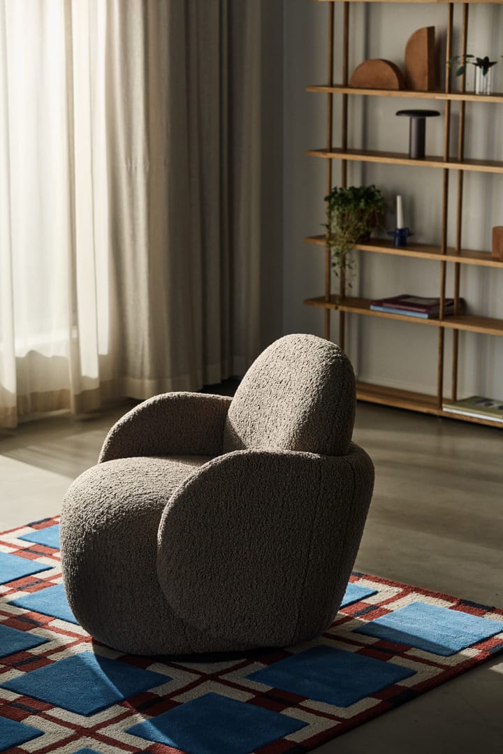 Mo armchair with swivel function - Glore brown - 1898