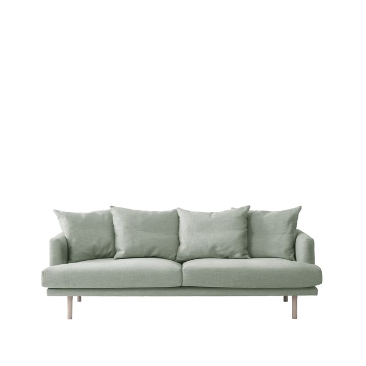 Sjövik sofa 3-seat - Bern 0345 green-White oiled oak legs - 1898