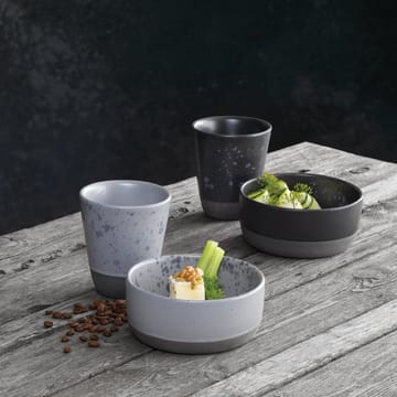 Raw bowl Ø13.5 cm - grey with dots - Aida
