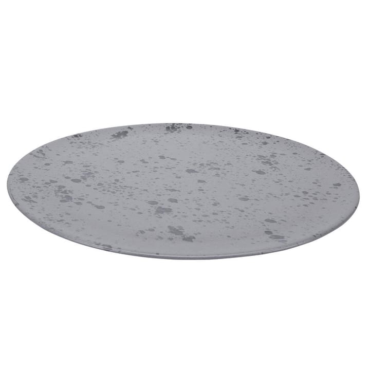 Raw serving platter Ø34 cm - grey with dots - Aida