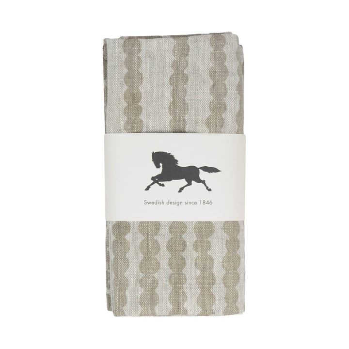 Pricktyg fabric napkin 45x45 cm 2-pack - Nature-taupe - Almedahls