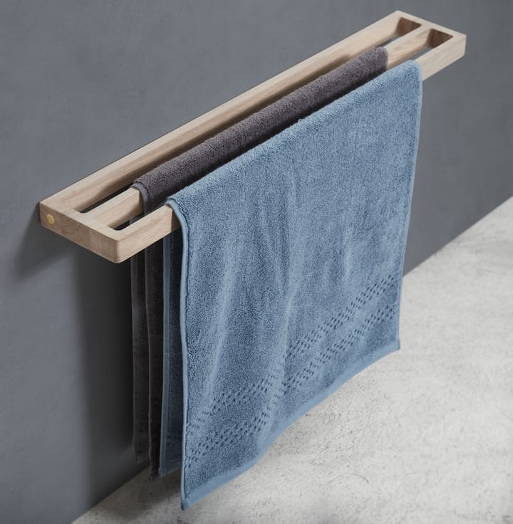 Andersen towel rack double 73,5 cm - Lacquered oak - Andersen Furniture