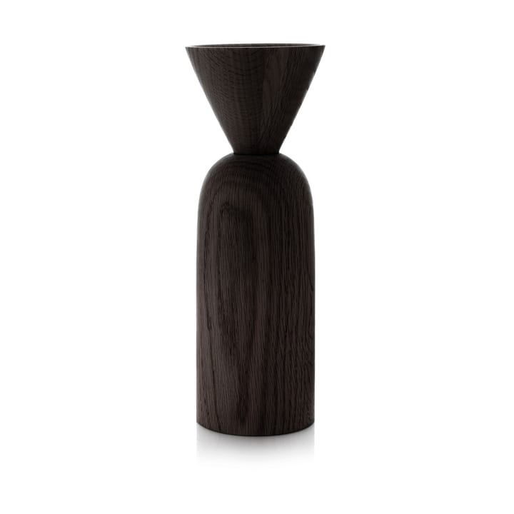 Shape cone vase - Black stained oak - Applicata