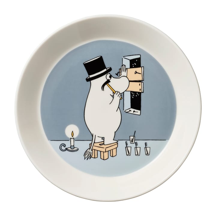 Moominpappa Moomin plate Ø19 cm - Grey - Arabia